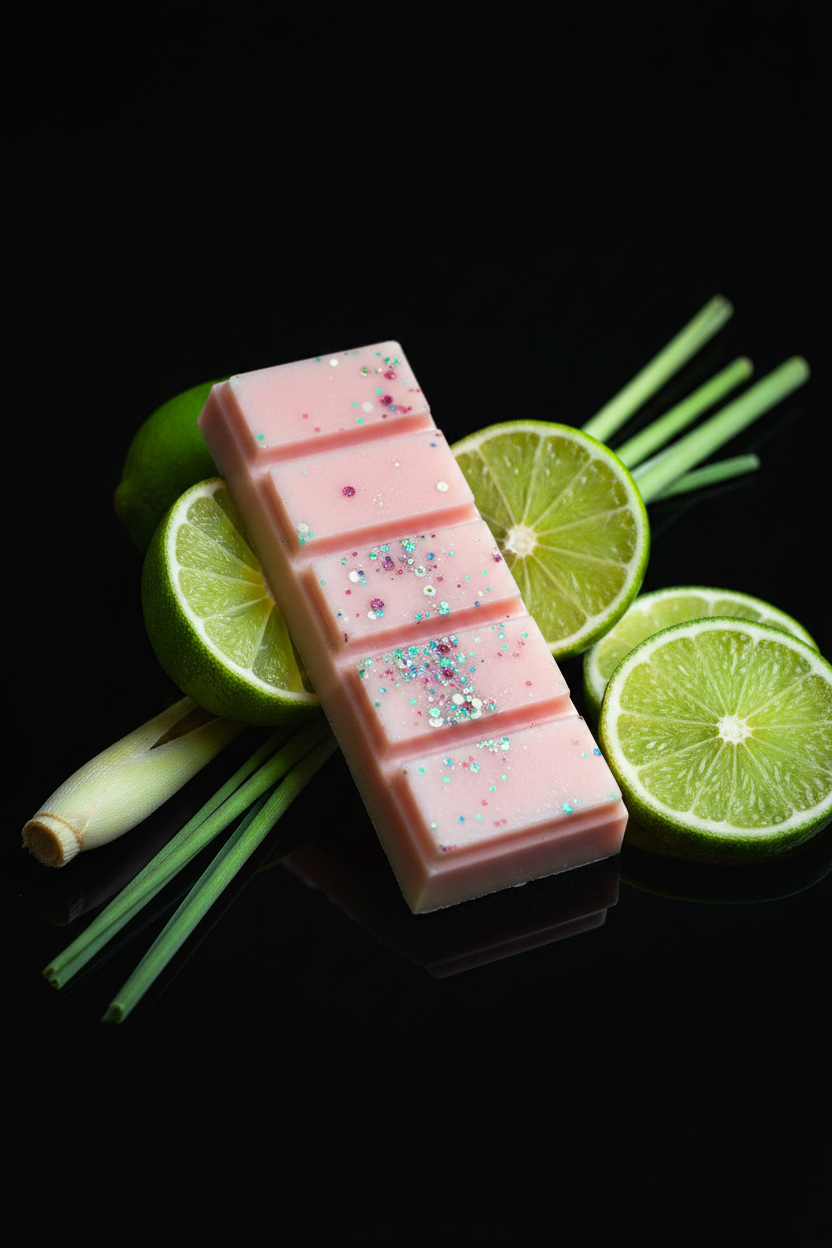 Lemongrass Persian lime  snap bar wax melt