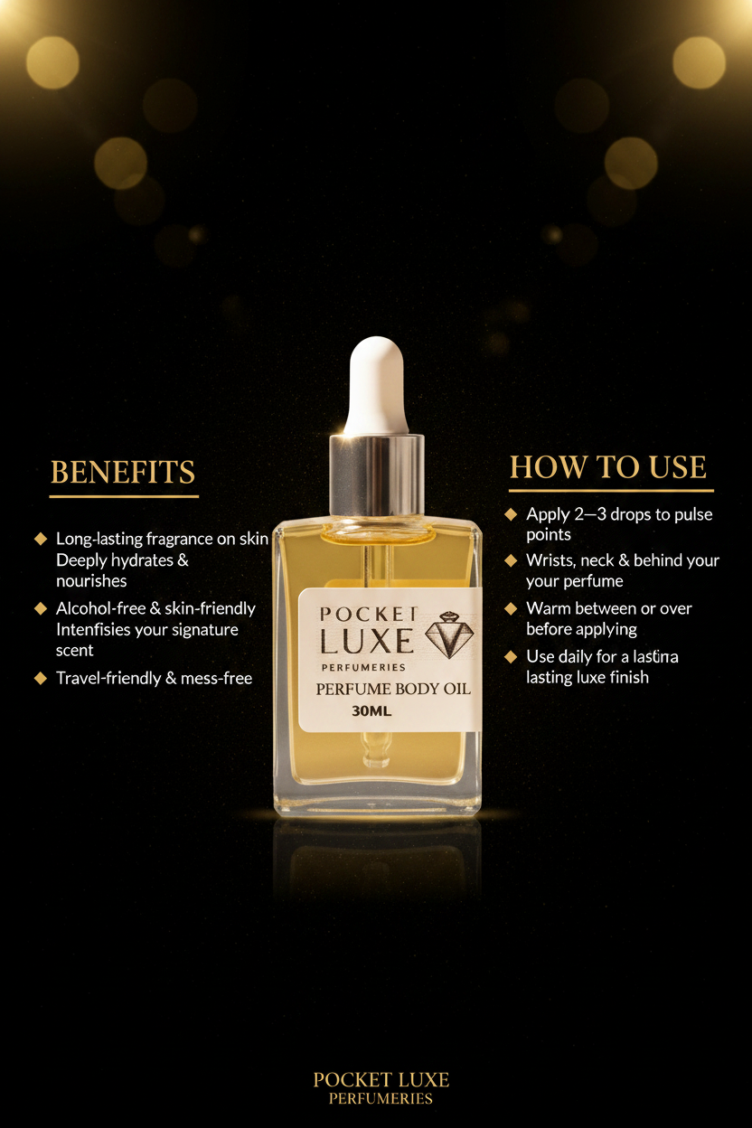 POCKET LUXE Chanel No5 Inspired 30ml Perfume Oil