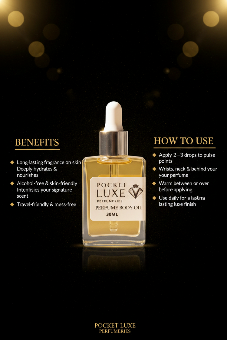 POCKET LUXE Chanel No5 Inspired 30ml Perfume Oil